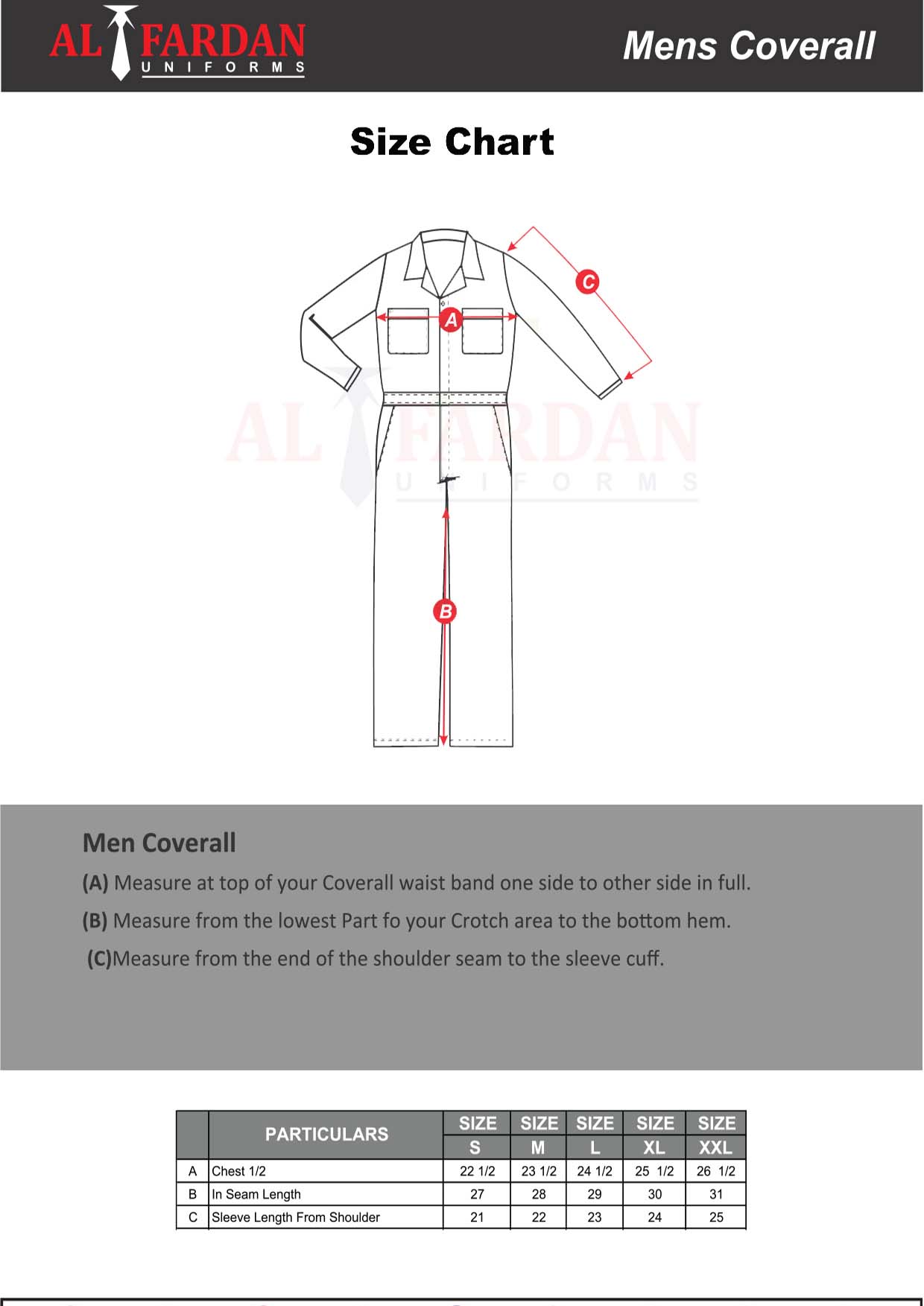 Mens-Coverall